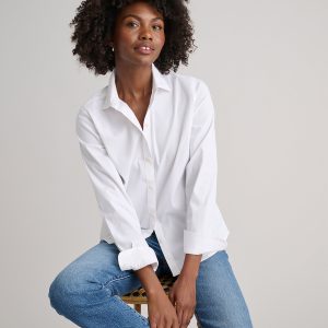 Wrinkle-Free Stretch Cotton Bella Shirt