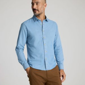 Wrinkle-Free Denim Courbet Shirt